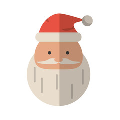 Santa cartoon icon. Christmas season decoration and celebration theme. Isolated design. Vector illustration