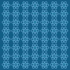 Atom medical science icon vector illustration graphic design