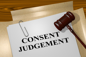 Consent Judgment concept