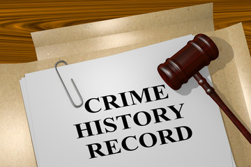 Crime History Record concept