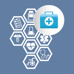 Medical healthcare service icon vector illustration graphic design