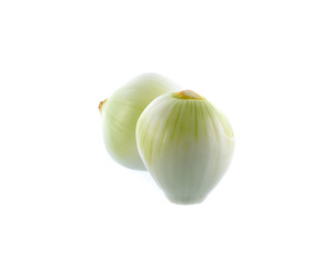 Obraz premium Onions on a white background