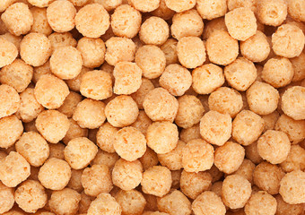 Fototapeta na wymiar Corn balls snack background