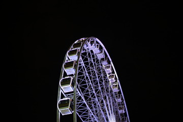 ferris wheel at Asiatique The Riverfront in Bangkok, Thailand.