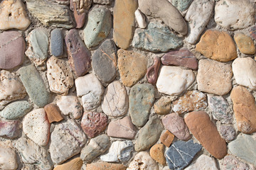 Bunte Kieselsteine , Wandverkleidung