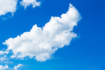Beautiful blue sky and white clouds