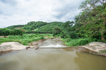 check dam, in national park Thailand