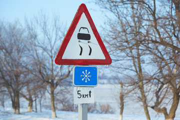 Winter Driving - Winter Road Country road