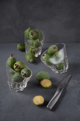 feijoa in the glass, cooking