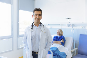 Portrait of doctor in hospital