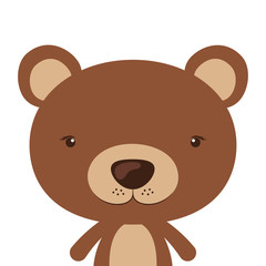 Little animal concept about cute bear design. vector illustration 