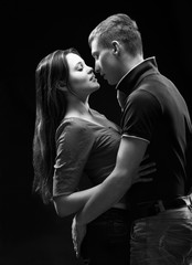 Portrait of a passionate couple