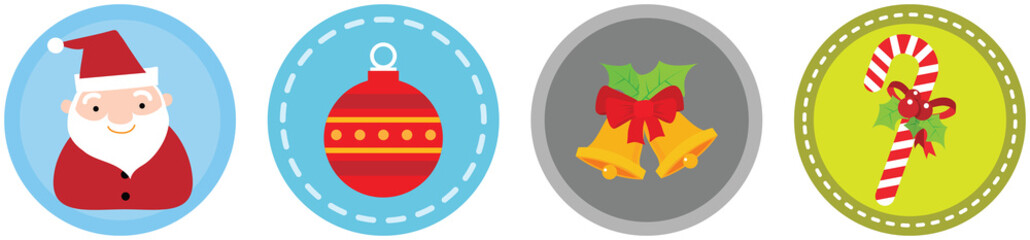 Flat 4 Christmas Icons vol 5