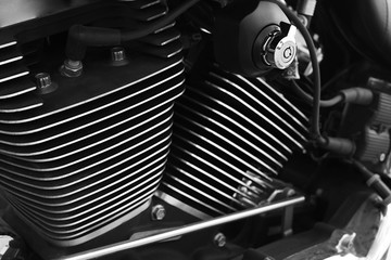 Naklejka premium Motorcycle engine