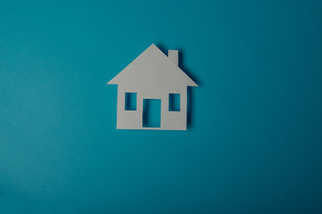 House shaped paper cutout