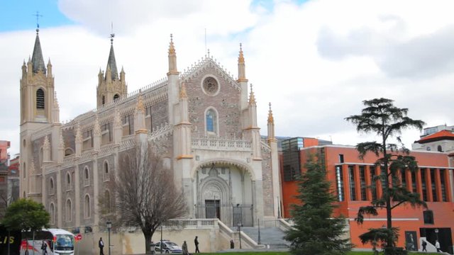 San Jeronimo Roman Catholic church in Madrid
