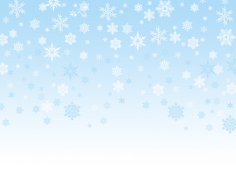 Schneeflocken abstrakt Hintergrund blau weiss