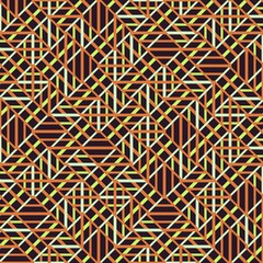 Abstract seamless vector pattern of intersecting diagonal orname