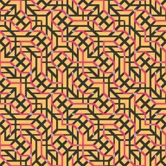 Abstract seamless vector pattern of intersecting diagonal orname