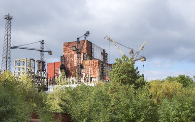 Unfinished reactor number 5 in Chernobyl