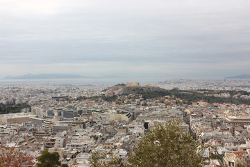 Fototapeta na wymiar Athener Stadtgebiet
