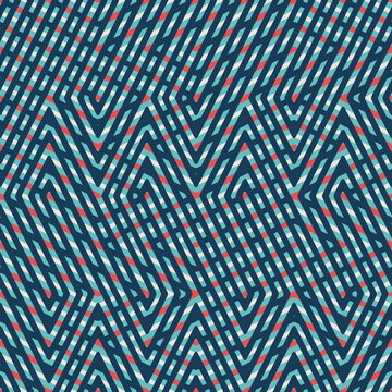 Abstract seamless vector pattern of intersecting diagonal orname