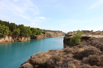 Fototapeta na wymiar Kanal von Korinth