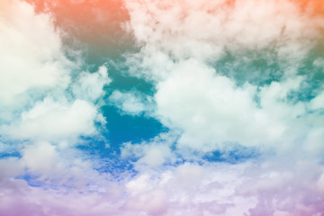 Colorful sky and clouds.