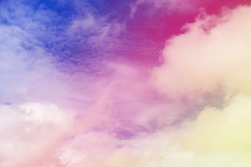 Colorful sky and clouds.