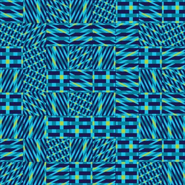 Abstract seamless vector pattern of intersecting diagonal orname