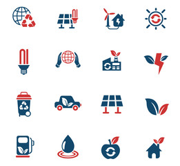 alternative energy icon set