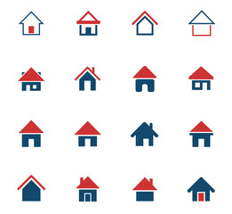 home icon set