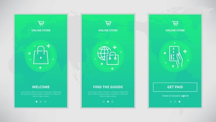 Online store app design