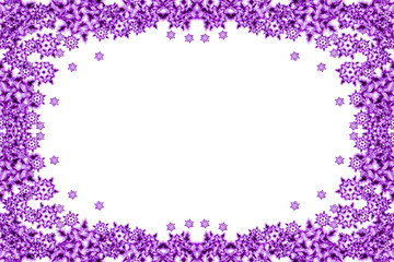 violet snow flakes