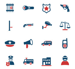 police icon set