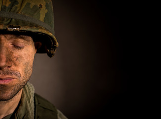 American Soldier With PTSD