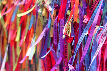 Friendship ribbons in Arraial D'Ajuda, Brazil