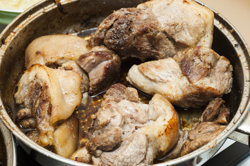 smażone mięso