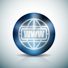 WWW World Wide Web button