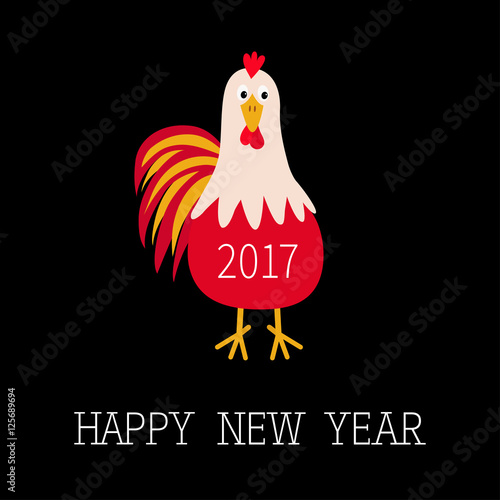 calendar design price Cock 2017 symbol bird calendar. Rooster New Chinese Vector: Happy Year