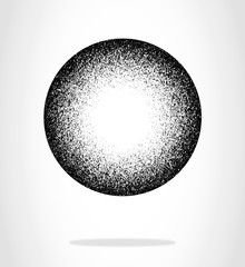 Black grunge circle