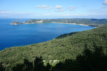 Fototapeta premium Agios Georgios Bay, Corfu Trail, Greece