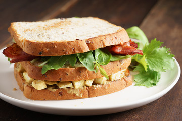 Bacon and Egg Salad Sandwich
