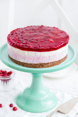 no baked cranberry  cheesecake