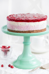 no baked cranberry  cheesecake