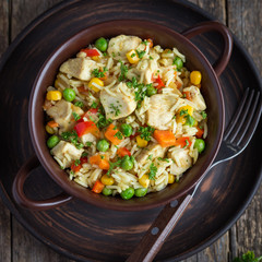 rice with chicken and vegetables