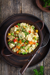 rice with chicken and vegetables