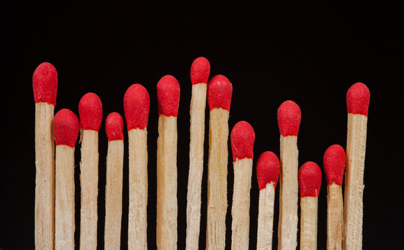 Matchstick Closeup Isolated