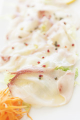 Carpaccio di Pesce spada al pepe