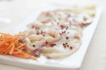 Carpaccio di Pesce spada al pepe